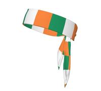 Irish flag Sports Performance Headband - Double Sided Moisture Control Headband for Running, Gym & Outdoor Activities