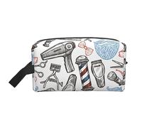 irish flag Travel Toiletry Bag,Small Toiletry Bags for Men Women,Cute Portable Wash Storage Bag for Traveling, Barber Shop Monochrome Style, One Size