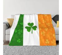 Irish Flag Ultra-Soft Micro Fleece Blanket Throw, Cozy, Lightweight, And Warm For Bed, Couch, Sofa