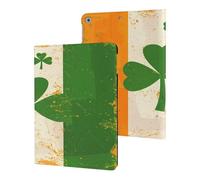 Irish Flag With Shamrock Pattern Case Compatible for ipad 2017/2018/Air1/Air2 (9.7in) Tablet Cases Stand Protective Cover with Sleep/Wake