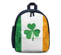 Irish Flag with Shamrock Simple Mini Laptop Backpacks Business Travel Work Daypacks Lightweight Computer Bag
