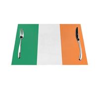 Irish Flag Woven Placemat 12x18 Inch - Non-Slip, 1 Durable for Home and Kitchen Decor