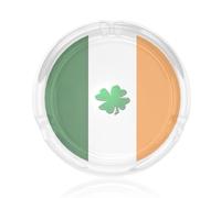 Irish FlagGlass ashtray,cigar ashtray,indoor ashtray,weed ashtray,living room indoor ashtray and other decorations