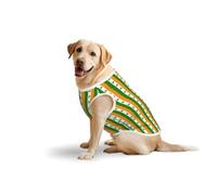 Irish Flagprint Large Pets Vest Breathable Sleeveless Tank Top Apparel Cozy Lightweight T-Shirt