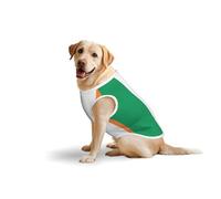 Irish Flagprint Medium Large Pets Vest Outdoor Play Home Lounging Sleeveless Tank Top T-Shirt