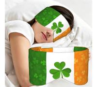 Irish flagPrints Comfortable Sleep mask | Skin-friendly and breathable adjustable eye mask for naps and travel.