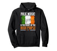 Irish Folk Music Ireland Folklore Saint Patrick Music Lover Pullover Hoodie