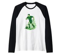 Irish Football Power St. Patrick’s Day Design Raglan Baseball Tee