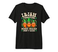 Irish Forever Gnome St Patricks Day Messy Beard HumorLucky Premium T-Shirt