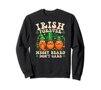 Irish Forever Gnome St Patricks Day Messy Beard HumorLucky Sweatshirt
