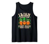 Irish Forever Gnome St Patricks Day Messy Beard HumorLucky Tank Top