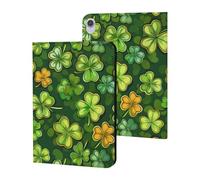 Irish Four Leaf Lucky Clovers Happy St. Patrick's Day Case Compatible for ipad Mini6 (8.3in) Tablet Cases Stand Protective Cover with Sleep/Wake