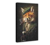 Irish Fox Wall Art Canvas Poster Bedroom Decor Landscape Office Room Decor Gift 08x12inch(20x30cm)