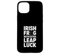Irish Frog With Extra Leap Luck St Patricks Day Case for iPhone 15 Plus