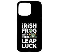 Irish Frog With Extra Leap Luck St Patricks Day Case for iPhone 15 Pro Max
