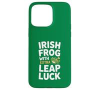 Irish Frog With Extra Leap Luck St Patricks Day Case for iPhone 15 Pro Max