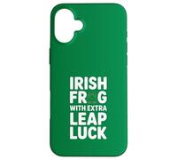 Irish Frog With Extra Leap Luck St Patricks Day Case for iPhone 16 Plus
