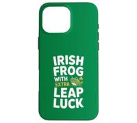 Irish Frog With Extra Leap Luck St Patricks Day Case for iPhone 16 Pro Max