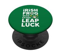 Irish Frog With Extra Leap Luck St Patricks Day PopSockets Adhesive PopGrip