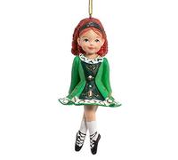 Irish Girl Dancer in Green Dress Christmas Ornament by Kurt Adler