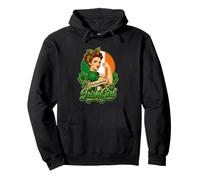 Irish Girl Ireland Flag Pride Woman Roots Pullover Hoodie