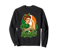 Irish Girl Ireland Flag Pride Woman Roots Sweatshirt