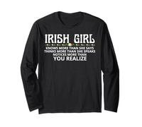 Irish Girl Knows More Than You Realize St Patrick's Day Long Sleeve T-Shirt