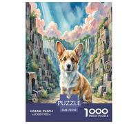 Irish GlenofImaal Terrier 1000 Piece Jigsaw Puzzles Fun Challenging Modern Pet Dog Educational Game Perfect for Relaxation Suitable for Children & People Aged 14+ 70x50cm/1000pcs