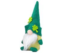 Irish Gnomes - Multi-Tier Tray Decoration 21cm Green Dwarf Plush Faceless Plush St. Patrick's Day Goblin Ornament St. Patrick's Day Celebration