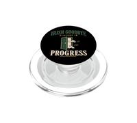 Irish Goodbye Club Funny Introvert Social Battery Gift PopSockets PopGrip for MagSafe