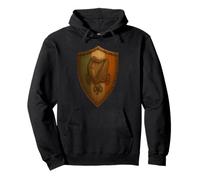 Irish Harp Shield s Celtic Ireland s Vintage Shamrock Pullover Hoodie