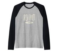 Irish Heritage Irish Roots Lyons Surname Raglan Baseball Tee
