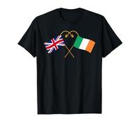 Irish heritage UK Ireland British Flag Irish Flag T-Shirt
