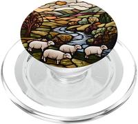 Irish Hills Sheep Landscape Art PopSockets PopGrip for MagSafe