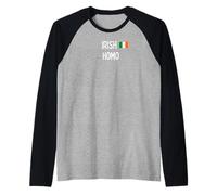 Irish Homo - Cute Gay Gifts for Men and Women Raglan Baseball Tee