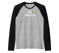 Irish Homosexual - Cute Gay Gifts for Men and Women Raglan Baseball Tee