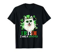 Irish I was A Samoyed St. Patrick's Day Dog Sunglasses Owner T-Shirt