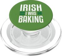 Irish I Was Baking Funny St Patricks Day Baker Gift PopSockets PopGrip for MagSafe