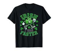 Irish I Was Faster St. Patrick's Day Shamrock Running Runner T-Shirt