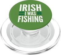 Irish I Was Fishing Funny St Patricks Day Lucky Shamrock PopSockets PopGrip for MagSafe