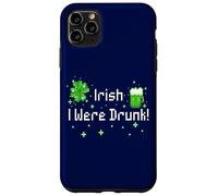 Irish I were Drunk St. Patrick's Day Pixelated Beer & Clover Case for iPhone 11 Pro Max