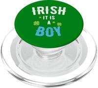 IRISH I Wish it is a Boy St. Patrick's Day Gender Reveal PopSockets PopGrip for MagSafe