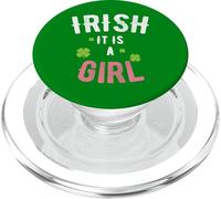 IRISH I Wish It Is A Girl St. Patrick's Day Gender Reveal PopSockets PopGrip for MagSafe