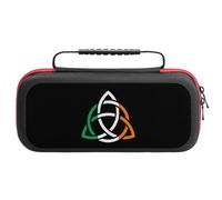 Irish Ireland Celtic Tribal Compatible with Switch Case Bag Travel Protective Cover Handbag with 20 Game Accessories