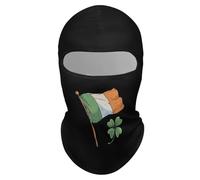 Irish Ireland Flag Clovers Balaclava Ski Face Mask Cycling Sun Protection Scarf Neck Gaiter Warmer
