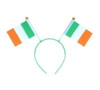 Irish Ireland Flag Deeley Bopper Headband, St Patrick's Day Novelty Accessory, Green and Orange