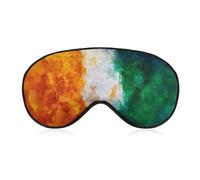 Irish Ireland Flag Watercolor Sleep Mask Adjustable Eye Shade Cover