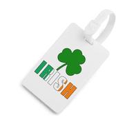 Irish Ireland Shamrocks St Patricks Day Travel Luggage Tags for Suitcases Baggage Handbag Label