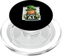 Irish It Was A.I Funny St Patricks Day Tech Humor Shamrock PopSockets PopGrip for MagSafe
