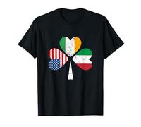 Irish Italian American Flag Ireland Italy USA Patrick's Day T-Shirt